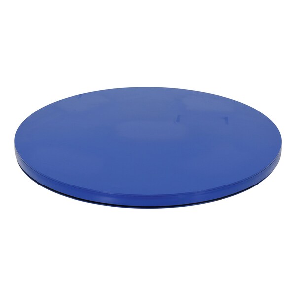 Vestil Steel 48 In. Carousel, 2K Capacity, Round Smooth Top Plate Blue CA-48-2-TP-RSM - main